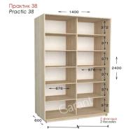 Практик 38 ШК 1400х450/600х2200/2400 Практик 38 ШК 1400х450/600х2200/2400
